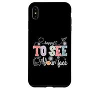 Happy To See Your Face Rentrée scolaire enseignant hommes femmes enfants Coque pour iPhone XS Max