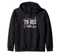 Happy To See Your Face Rentrée scolaire enseignant hommes femmes enfants Sweat à Capuche