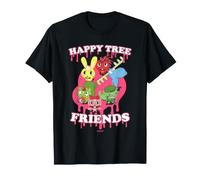 Happy Tree Friends Dripping Logo with Characters Cartoon T-Shirt