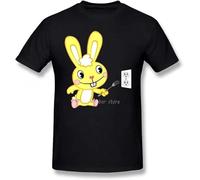Happy Tree Friends T-Shirt Happy Tree Friends T Shirt Cuddles Cartoon Print Cotton Short-Sleeve Tee Shirt Oversized Fun Tshirt Hemden(X-Large)