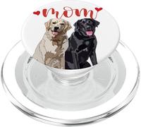 Happy Two Labradors The Lab Mother Labrador Mom Lab Mom PopSockets PopGrip pour MagSafe