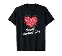 Happy Valentine's Day Festive Love Hearts T-Shirt