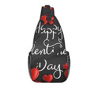 Happy Valentine's Day Love Cross Poitrine Sac à bandoulière