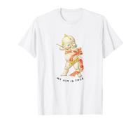 Happy Valentines Day My aim is True Cupidon Flèche Chérubin Ange T-Shirt
