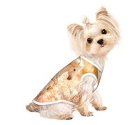 Happy White Horse T-shirt pour chien doux et respirant facile à mettre et à enlever, convient aux petits animaux de compagnie