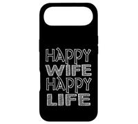 Happy Wife Happy Life Funny Husband Citation Coque pour iPhone Air
