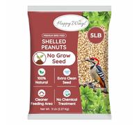 Happy Wings Graines d'arachide sans coquille Aliment pour oiseaux sauvages - 5 livres I Graines sans culture I Graines pour oiseaux sauvages