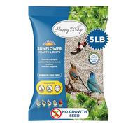 Happy Wings No Grow Nourriture pour oiseaux sauvages en forme de cœurs et frites de tournesol - Nourriture pour oiseaux très nutritifs - (2,3 kg)