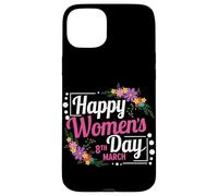 Happy Women's Day 8th Mars Coque pour iPhone 15 Plus