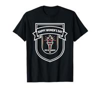 Happy Women's Day - Badge Classique et Blason Style T-Shirt