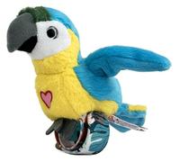 Happy Yappers Oiseau en peluche interactif - Mode diaphonie, sons musicaux et chirurgicaux, mode sommeil, rechargeable, idéal pour les enfants à partir de 18 mois, câble de charge USB-C (perroquet