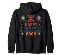 Happy Yennayer Apparel Symboles Amazigh Nouvel an berbère Sweat à Capuche