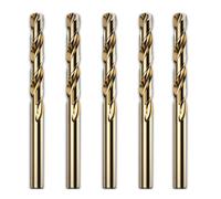 Happyaer Lot de 5 forets hélicoïdaux HSS M42 de 3 mm à haute teneur en cobalt pour perçage en acier inoxydable, bois, métal