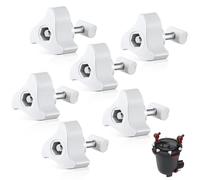 HappyAlley Lot de 6 pièces de rechange compatibles avec les filtres à cartouche Fluval, fermeture de couvercle compatible avec Fluval FX6 FX5 FX2 FX4, ajustement sûr et durable