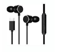HAPPYAUDIO W2 USB C Écouteurs Filaires,Intra-Auriculaires Filaires de Type C avec Basses Profondes et Microphone, Stables et Confortables à Porter, Compatibles avec Galaxy Google iPhone