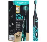happybrush Brosse à Dents Sonique ECO VIBE 3 - Noir et Menthe - 1 pcs