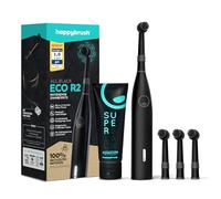happybrush Eco R2 Brosse à Dents Électrique - Rechargeable, Durable et Respectueuse de l'Environnement, Avec Technologie Sonic et Poils Souples