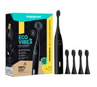 happybrush Brosse à dents sonique Eco Vibe 3 - La Grotte des Lions - Vainqueur du test - Brosse à dents électrique avec batterie de 6 semaines - Brosses à dents à ultrasons - Inclut 4 brossettes
