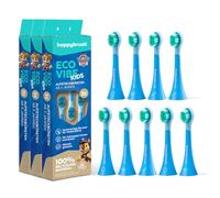 happybrush Lot de 9 Brossettes de Rechange (3x3) pour Brosse à Dents Électrique Enfant Eco VIBE 3 & VIBE 3 - Design Pat' Patrouille, Poils Doux Arrondis, Véganes