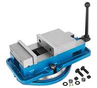 Happybuy Étau de Table 5 pouces Outil Ensemble de Banc de Serrage Verrouillage de la fraiseuse avec base pivotante à 360 degrés