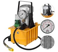 Happybuy Pompe hydraulique Électrovanne pour les équipements hydrauliques/travaillant sur plusieurs tâches telles que le levage/le pressage Jaune