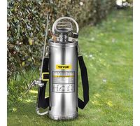 Happybuy Pulvérisateur INOX 10L Brumisateur Jardin pour Plante pour Jardinage Domestique et Nettoyage au Sol Blanc