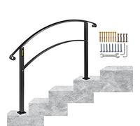 Happybuy Rampe d’escalier Main courante de Transition pour 4 marches