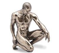 happyDko Statuette Homme : Stand by, Bronze, Résine, Statue, Moderne, Hauteur 15 cm