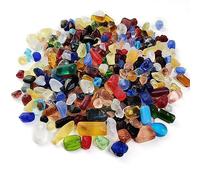 HappyFiller Verre de mer coloré mat pour travaux manuels, 0,6 kg, pierres roulées pour aquarium, décoration sur le thème de la plage, foyer, fontaine de table, aménagement paysager de jardin