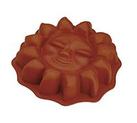 happyflex hf1262 Soleil Moule à Cake, en Silicone, Brique, capacité 2 l