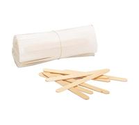 Happyfood Lot de 1000 palettes à café en bois jetables emballées individuellement - Bâtonnets mélangeurs USA et jetés pour faire tourner le café - avec emballage écologique