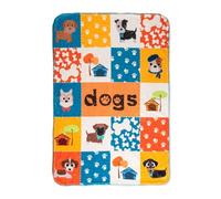 HappyFriday Couverture Mr Fox Dogs Multicolore en Microfibre 110 x 140 cm (Chien)