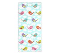 HappyFriday Serviette de Bain Mr Fox Little Birds Multicolore 70 x 150 cm