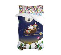 HappyFriday Xmas Parure de lit 2 pièces Multicolore pour lit de 80/90 cm