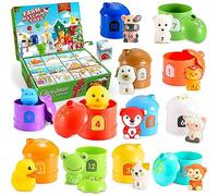 HappyGoLucky Calendrier de L'avent 2025, Jeux Montessori Cadeau Enfants Bebe, Jouet Éducatif Calendrier de l'avent Enfant Jouet Garçon Fille 1-3 Ans