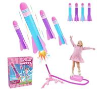 HappyGoLucky Fusée Jouet, Jouet Fille 3 4 5 6 7 8-10 Ans Jeux Exterieur Enfant Cadeau Fille 3 4 5 6 7 8 9-12 Ans Jeux pour Enfants Jeux Fille Cadeau Anniversaire Fille