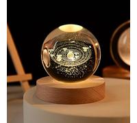 HappyHaves Veilleuse apaisante en forme de sphères stellaires 3D avec boule de cristal