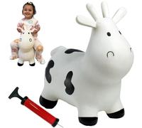 HappyHopperz - HHZ02 - Jouet de Premier Age - Vache - Blanc - 12 à 24 mois