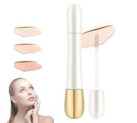 Happyhours 2 en 1 - Fond de Teint + Correcteur Anti-Rides - Avec Brosse Intégrée, Correcteur Happyhours, Maquillage Anti-cernes Imperméable for Le Visage (Color : 01#Ivory white)