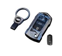 Happyit Alliage de Zinc Coque de Clé de Voiture Télécommande pour Volkswagen VW Polo Passat B8 Tiguan 2 (Couleur Mate B)