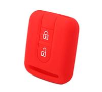Happyit Cas de Clé de Voiture en Silicone Couverture pour Nissan Qashqai Micra Navara Almera Télécommande 2 Boutons (Rouge)