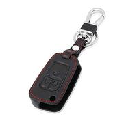 Happyit Cas de Couverture de Clé de Voiture en Cuir Porte-clés pour Opel Mokka Astra Corsa Antara Meriva Zafira 3 Bouton Rabat Télécommande