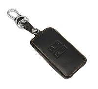 Happyit Cas de Couverture de Clé de Voiture en Cuir Porte-clés pour Renault Kadjar Accessoires de Protection de la Peau à 4 Boutons (brun)