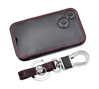 Happyit Cas de Couverture de e Voiture en Cuir Porte-clés pour Renault Laguna Espace 2 Boutons Télécommande Intelligente