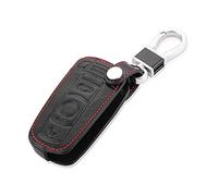 Happyit Cas de Couverture de Clé de Voiture en Cuir Porte-clés pour Voiture pour 1/5/6/7series M3 M5 X1 X3 X5 X6 E36 E39 E46 E30 E60Télécommandés Accessoires (Noir)