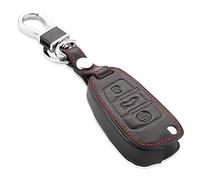 Happyit Cas de Couverture de e Voiture en Cuir pour Audi Sline A3 A5 Q3 Q5 A6 C5 C6 A4 B6 B7 B8 TT 80 S6 3 Boutons Clés Intelligentes Porte-clés Accessoires