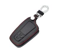 Happyit Cas de Couverture de Clé de Voiture en Cuir pour Toyota CHR C-HR 2017 2018 Prius 2 Boutons Télécommande Accessoires