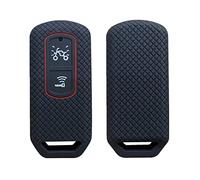 Happyit Cas de Couverture de Clé de Voiture en Silicone pour Honda PCX Vario Forza 125 150 153 300 X-ADV SH125 SH150 SH300 Scoop Monkey Noir (2 Boutons)