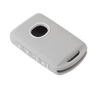 Happyit Cas de Couverture de Coquille de Clé de Voiture en Silicone pour Mazda 6 MX-5 Miata RF 3 Hatchback CX-30 Télécommande 4 Boutons (Gris)