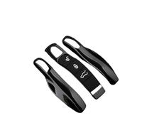 Happyit Clé Key Cover Étui Coque télécommander pour Porsche Panamera Spyder Carrera Macan Boxster Cayman Cayenne 911 970 981 991 (Noir)